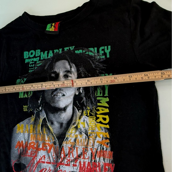Bob Marley Graphic Black T Shirt Size L - Picture 2 of 6